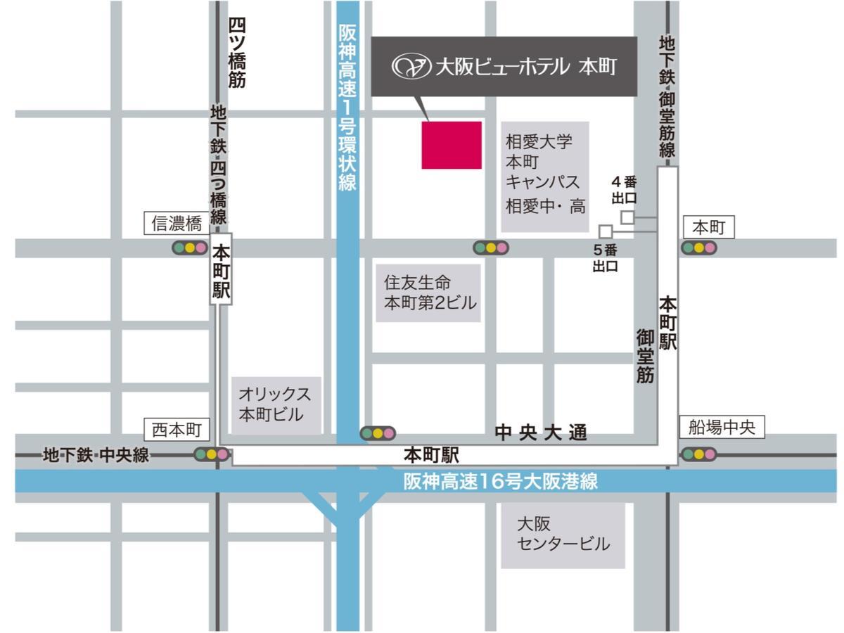 Osaka View Hotel Honmachi מראה חיצוני תמונה